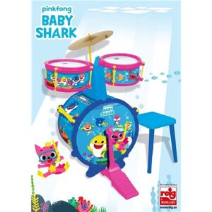 BATERIA CON BANQUEA BABY SHARK