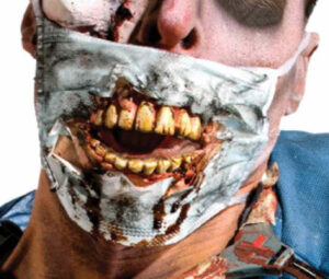 MASCARA DOCTOR CON DIENTES ZOMBIE