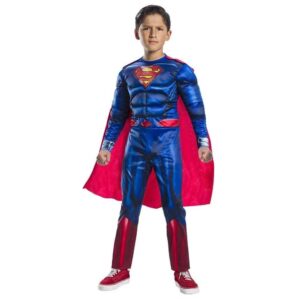 DISFRAZ SUPERMAN BLACK LINE MUSCUL DELUXE 5-6 AÑOS