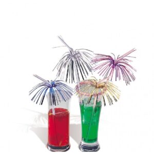 PAJITA CAÑA C/PALMERA PVC (PAQ. 144 U)