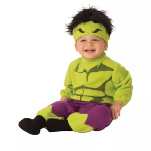 DISFRAZ DEL INCREIBLE HULK PARA BEBE 0-6 MESES