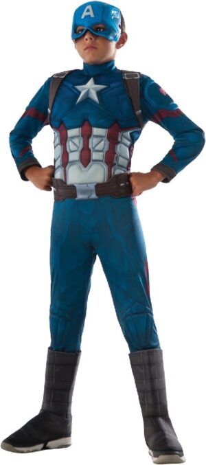 DISFRAZ CAPITAN AMERICA DELUXE CW 8-10 AÑOS