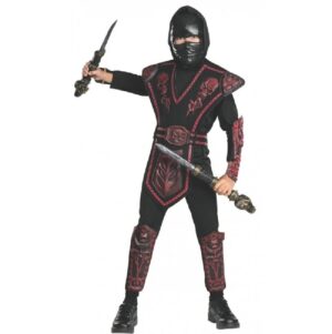 DISFRAZ GUERRERO NINJA ROJO 4-6 AÑOS