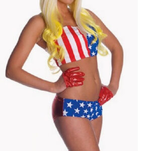 DISFRAZ DE LADY GAGA BANDERA USA TALLA S