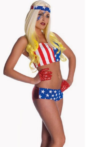 DISFRAZ DE LADY GAGA BANDERA USA TALLA S