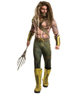 DISFRAZ AQUAMAN DELUXE ADULTO