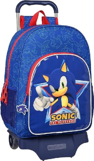 MOCHILA CON CARRO GRANDE SONIC THE HEDGEHOG