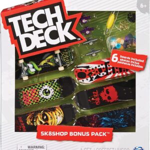 TECH DECK - FINGER SKATE - PACK 6 TABLAS