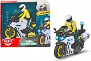 GUARDIA CIVIL MOTO  CON FIGURA LUZ Y SONIDO 17 CM