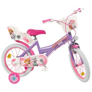 BICICLETA PAW PATROL MORADA 16"