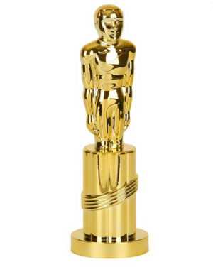 ESTATUA DE PLÁSTICO, DORADA OSCAR