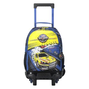 MOCHILA ESCOLAR RUEDAS TOTTO MEDIANA RESMA RACING