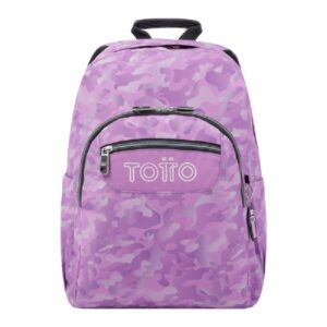 MOCHILA ESCOLAR MEDIANA CAMUFLAJE -MORRAL CRAYOLES
