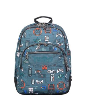 MOCHILA ESCOLAR CONSOLAS - MORRAL CRAYOLES GR