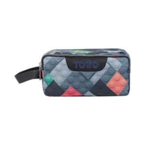 ESTUCHE ESCOLAR 3 COMPARTIMENTOS TOTTO BLOQUES