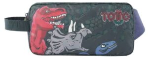 ESTUCHE PORTATODO CARTUCHERA MULTIUSO DOBLE T-REX