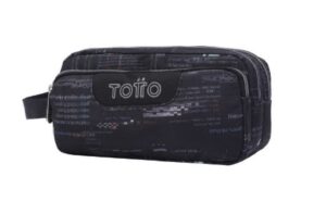 ESTUCHE ESCOLAR TRES COMPARTIMENTOS LETRAS INTERNET