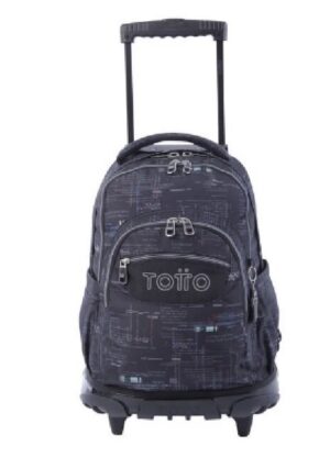 MOCHILA ESCOLAR CON RUEDAS LETRAS INTERNET