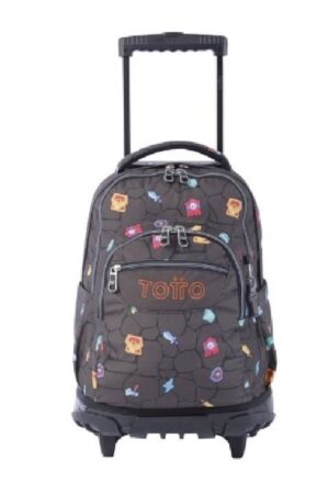 MOCHILA ESCOLAR CON RUEDAS ESTAMPADO VIDEOJUEGO