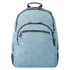 MOCHILA ESCOLAR AZUL Y ESTRELLAS - MORRAL CRAYOLES