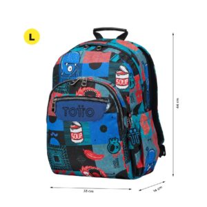 MOCHILA ESCOLAR ADAPTABLE A CARRO CYBER MONSTRUOS