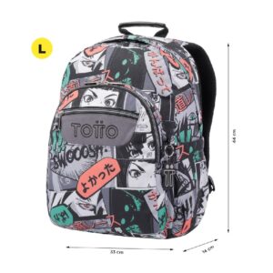 MOCHILA ESCOLAR ADAPTABLE A CARRO MANGA ACUARELES