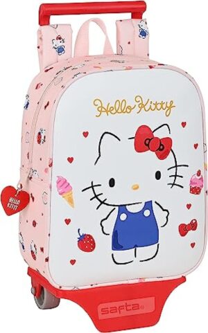 MOCHILA HAPPINESS GIRL HELLO KITTY ADAPTABLE 28CM
