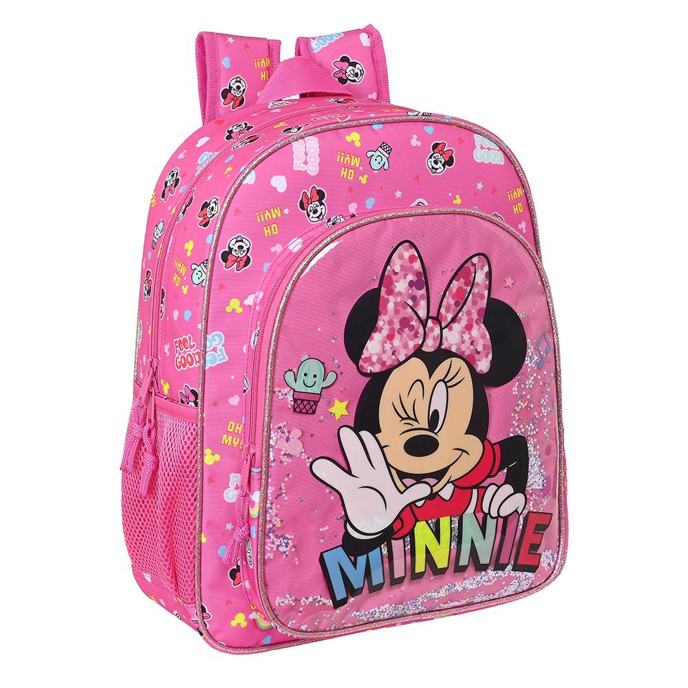 MOCHILA JUNIOR ADAPT.CARRO MINNIE MOUSE "LUCKY"