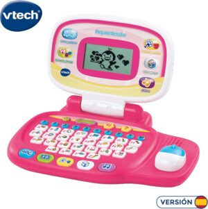 Pequeordenador Rosa, Ordenador Infantil Educativo VTech +3 años