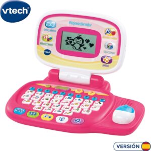 Pequeordenador Rosa, Ordenador Infantil Educativo VTech +3 años
