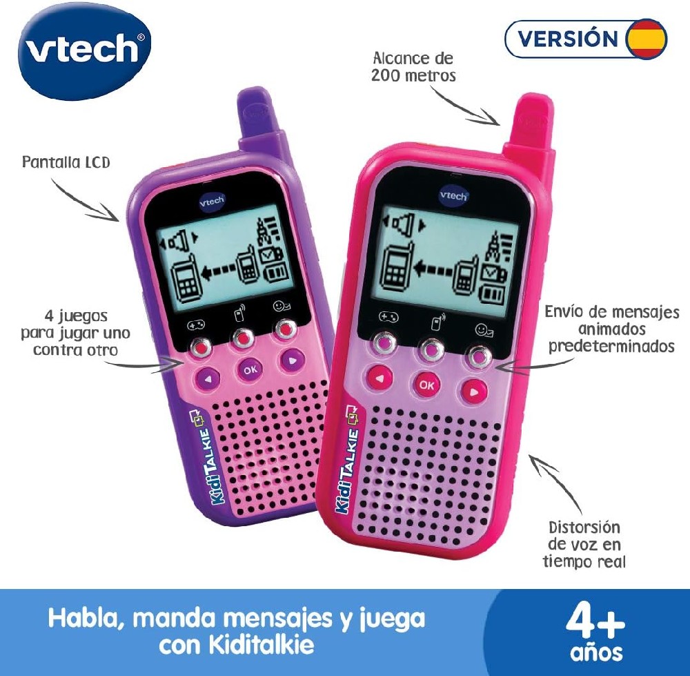 KIDI TALKIE 6 EN 1 ROSA - WALKIE TALKIE