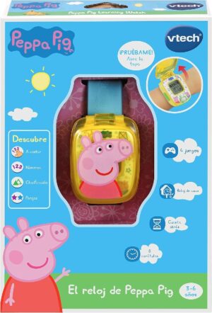 RELOJ PEPPA PIG AMARILLO Y AZUL