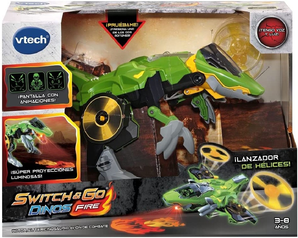 SWITCH & GO DINOS ROTOR, TERICINOSAURIO AVION