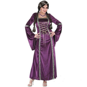 DISFRAZ PRINCESA MEDIEVAL MORADO L