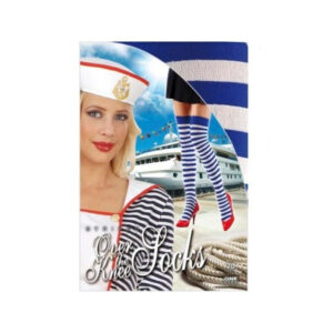 MEDIAS RAYAS AZUL BLANCA