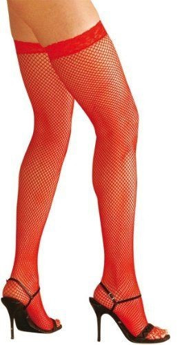 MEDIAS LARGAS ROJAS REJILLA