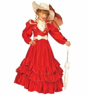 DISFRAZ EMPERATRIZ CLEMENTINA ESCARLATA 5-7 AÑOS