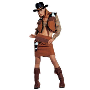 DISFRAZ VAQUERA WESTERN ADULTO