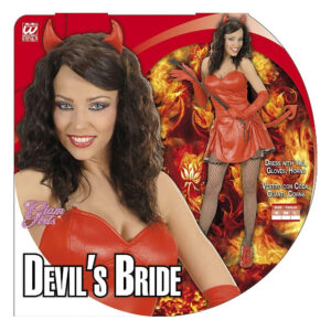 DISFRAZ NOVIA DIABLO DIABLESA ADULTO L