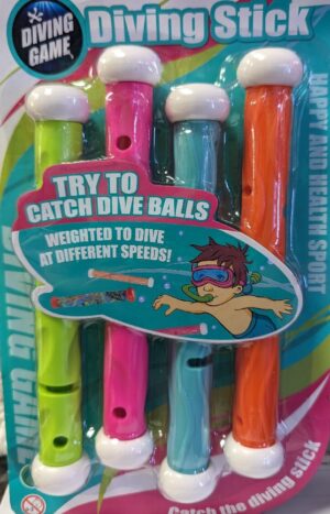 JUEGO 4 TUBOS DE BUCEO DIVING STICK