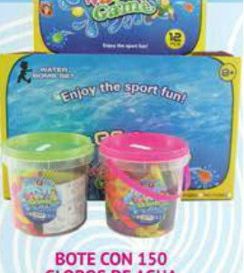 BOTE CON 150 GLOBOS DE AGUA