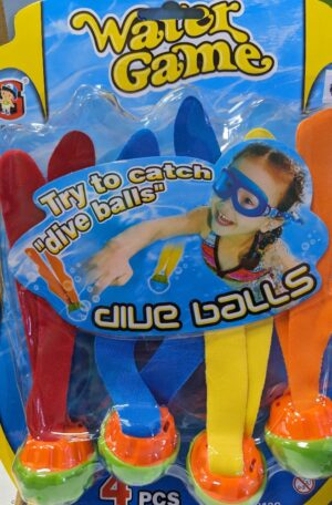 SET 4 BOLAS DE BUCEO ACUÁTICAS PARA PISCINA