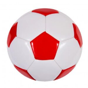 BALON FUTBOL ROJO-BLANCO