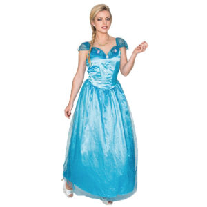 DISFRAZ PRINCESA AZUL CENICIENTA FROZEN ADULTO
