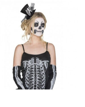 MINI SOMBRERO DE COPA CON HUESOS