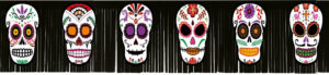 GUIRNALDA FLECOS DÍA DE LOS MUERTOS 20X182 CM