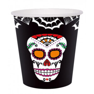 SET 6 VASOS DÍA DE LOS MUERTOS COCO CATRINA