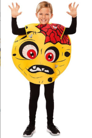 DISFRAZ EMOTICONO ZOMBIE 7-9 AÑOS