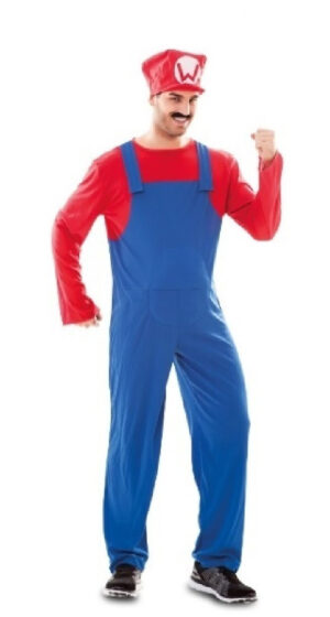 DISFRAZ FONTANERO MARIO BROSS TALLA S