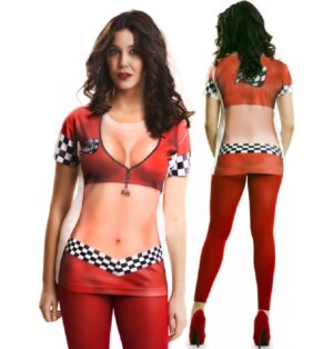 DISFRAZ CAMISETA SEXY RACING MANGA CORTA T-M